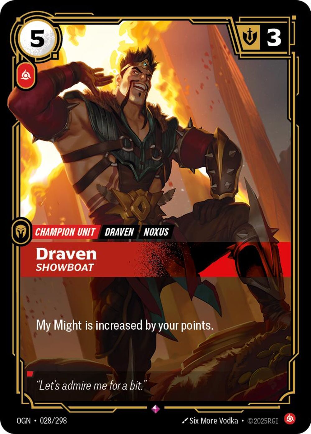 Draven - Showboat — Origins