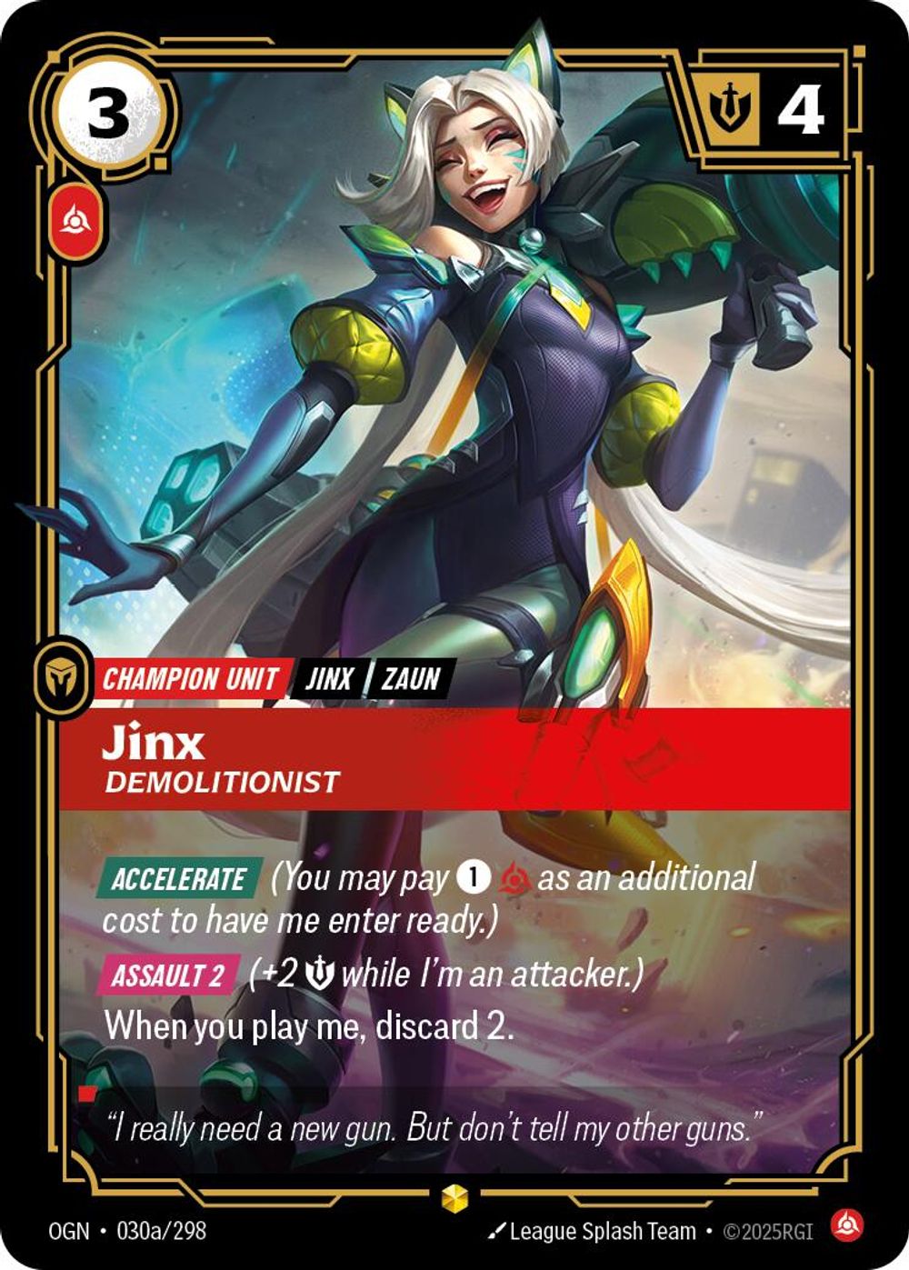 Jinx - Demolitionist (Alternate Art) — Origins