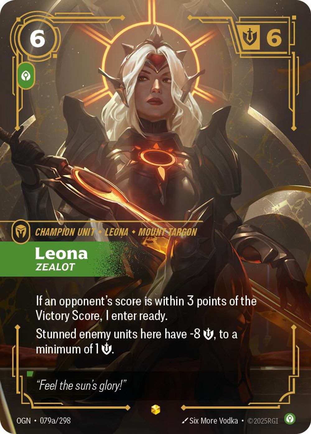 Leona - Zealot (Alternate Art) — Origins