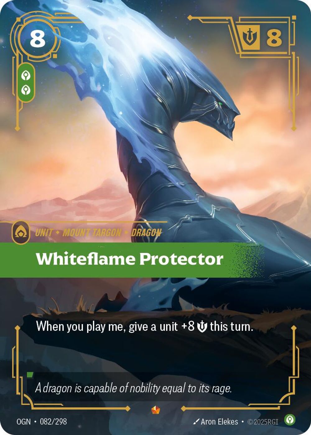 Whiteflame Protector — Origins