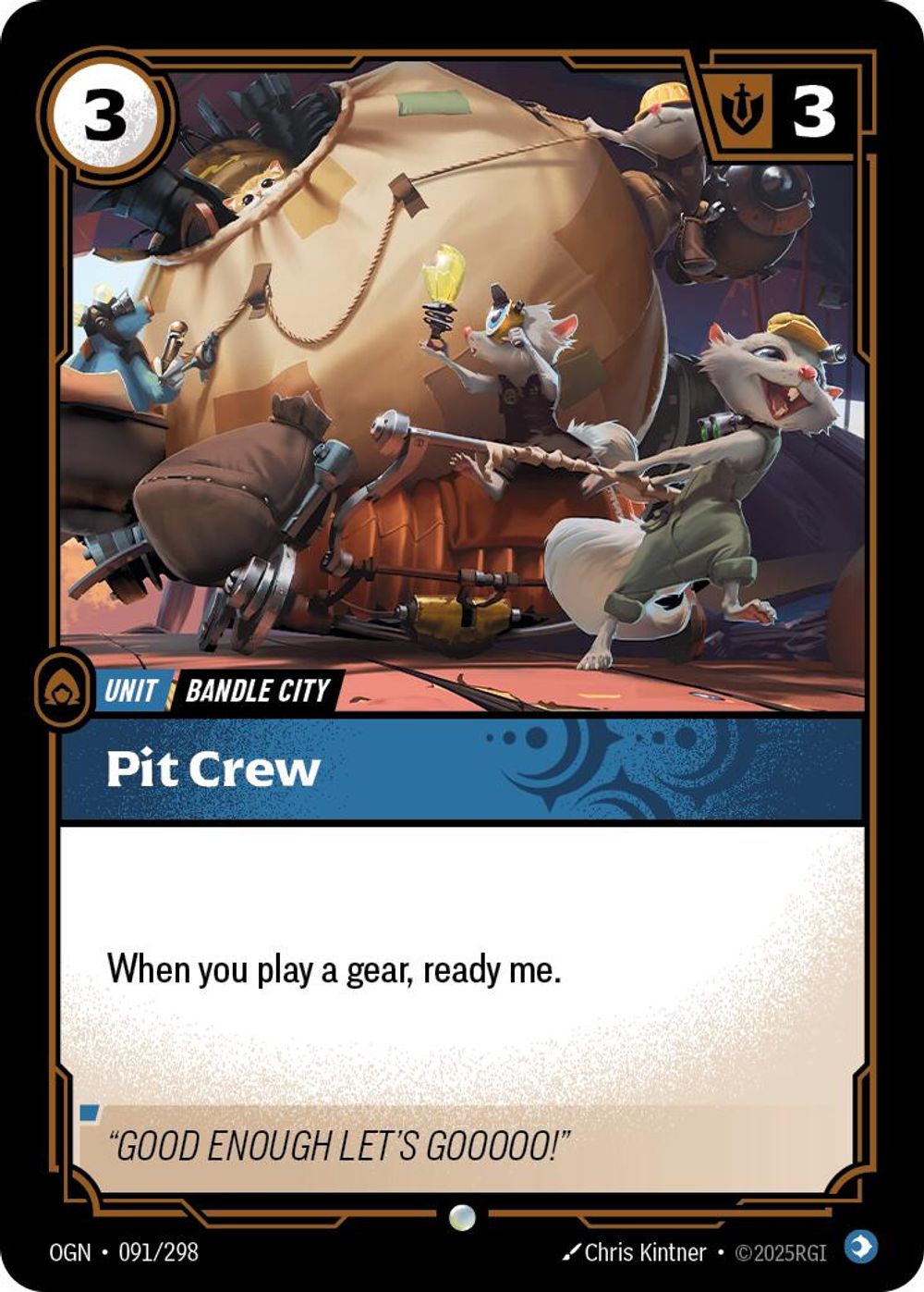Pit Crew — Origins