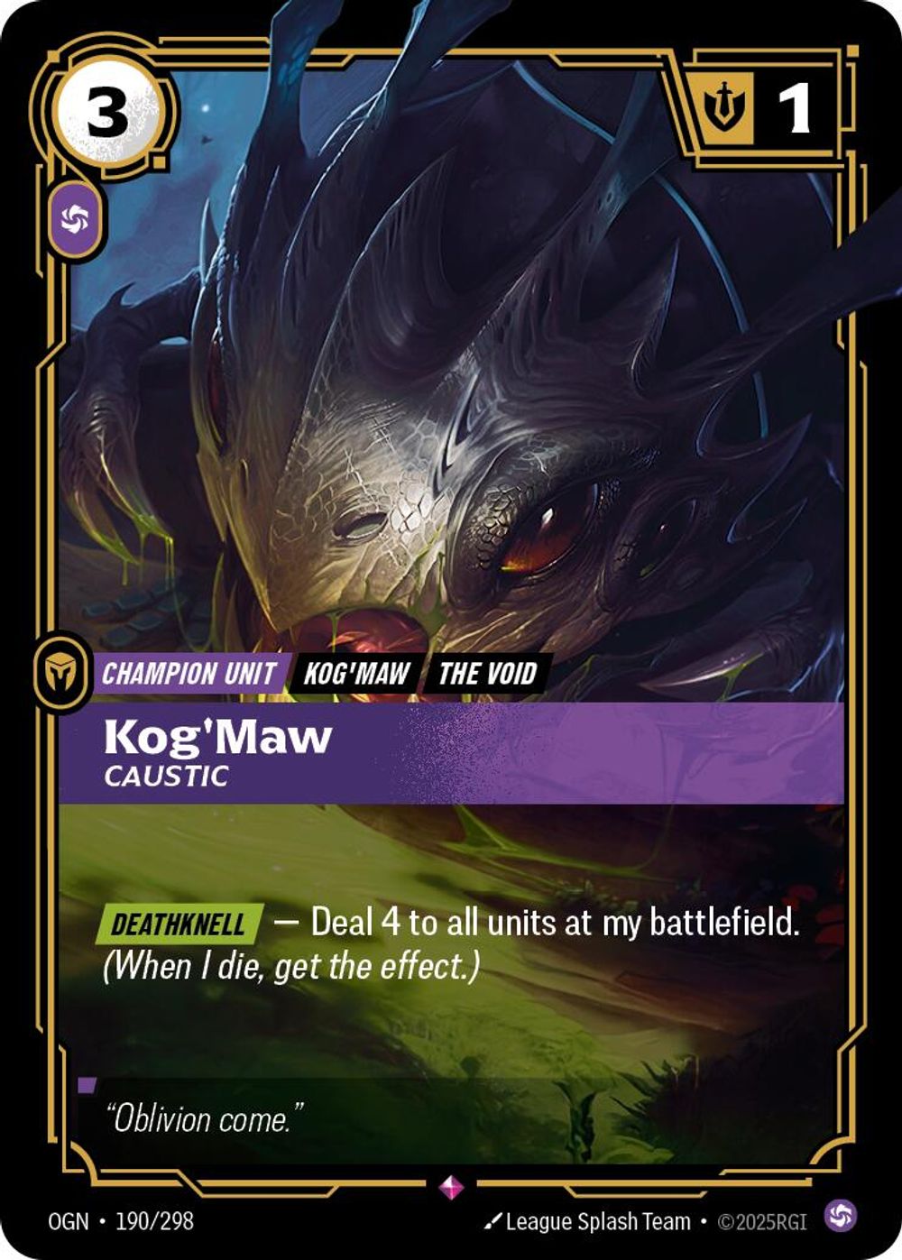 Kog'Maw - Caustic — Origins