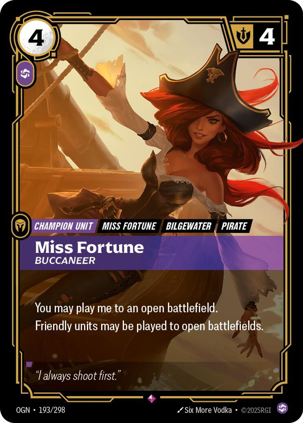 Miss Fortune - Buccaneer — Origins