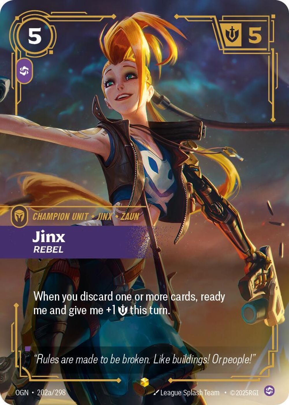 Jinx - Rebel (Alternate Art) — Origins