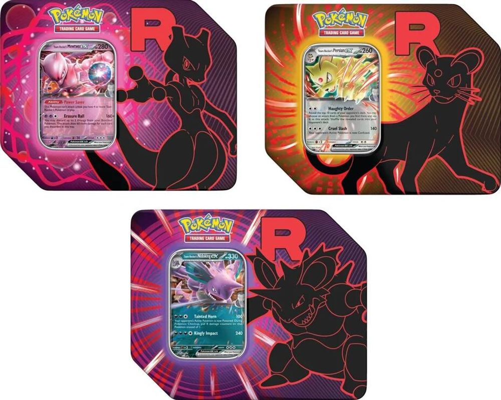 Team Rocket Tin [Set of 3] — Miscellaneous Cards & Products