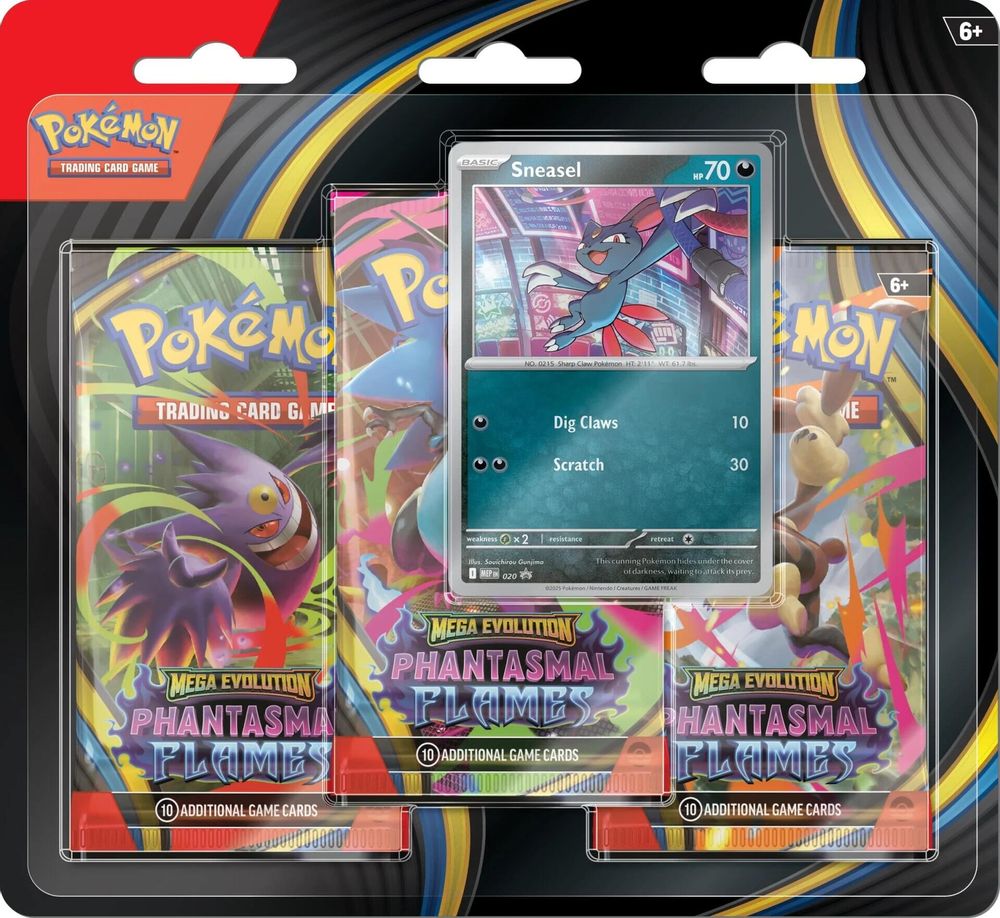 Phantasmal Flames 3 Pack Blister [Sneasel] — ME02: Phantasmal Flames