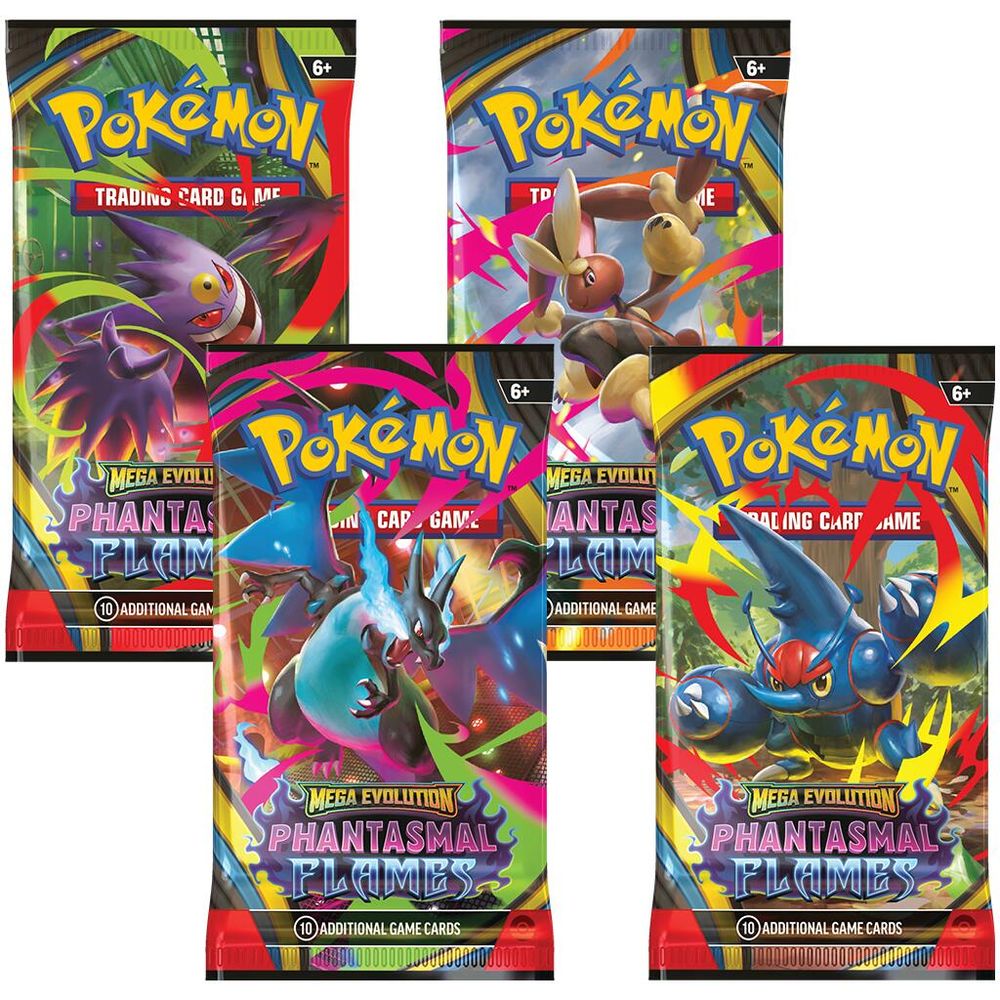 Phantasmal Flames Booster Pack Art Bundle [Set of 4] — ME02: Phantasmal Flames