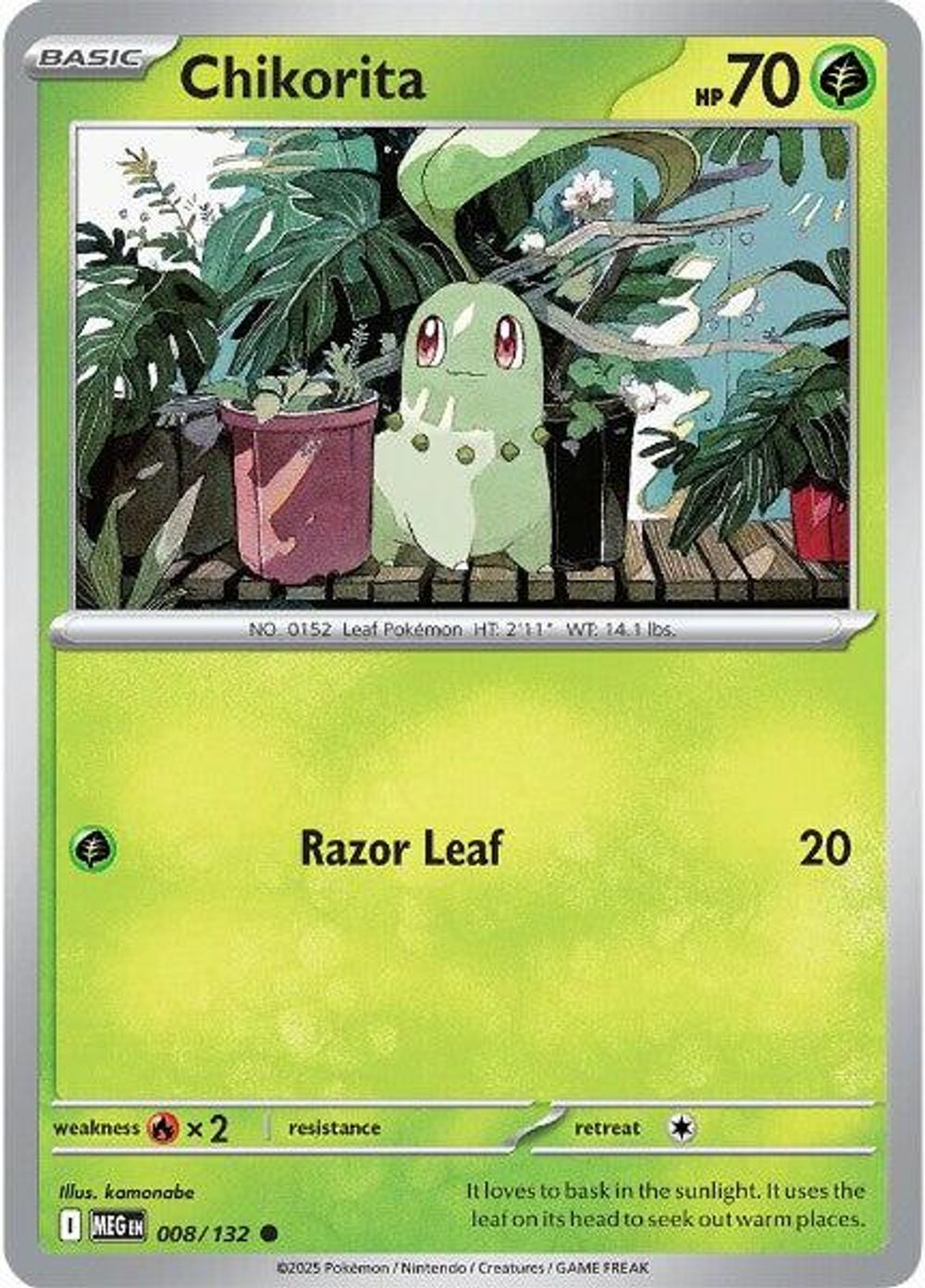 Chikorita — ME01: Mega Evolution
