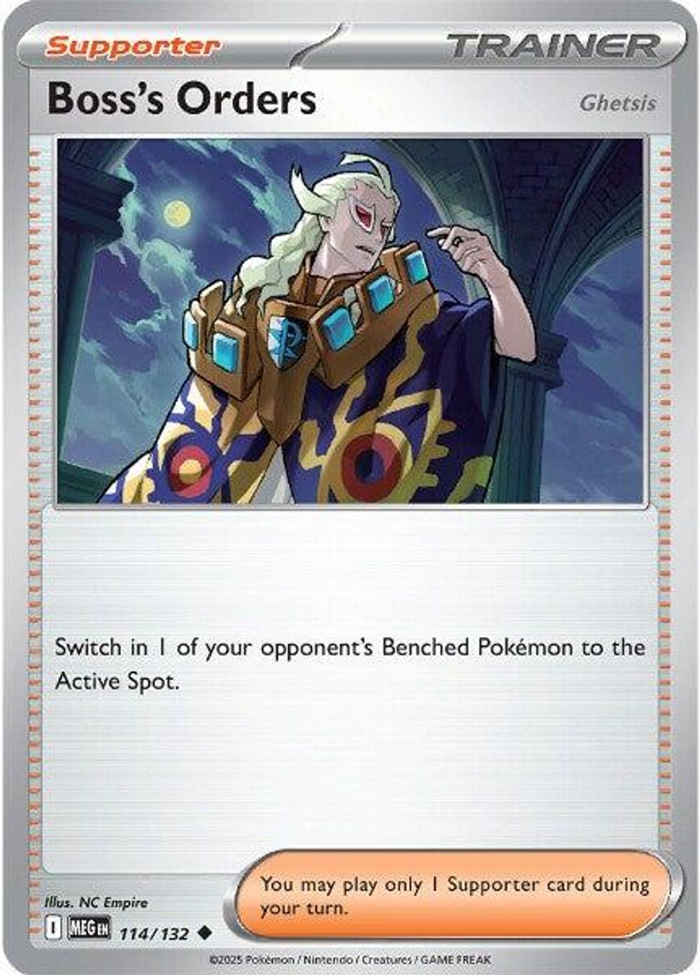 Boss's Orders [Ghetsis] — ME01: Mega Evolution