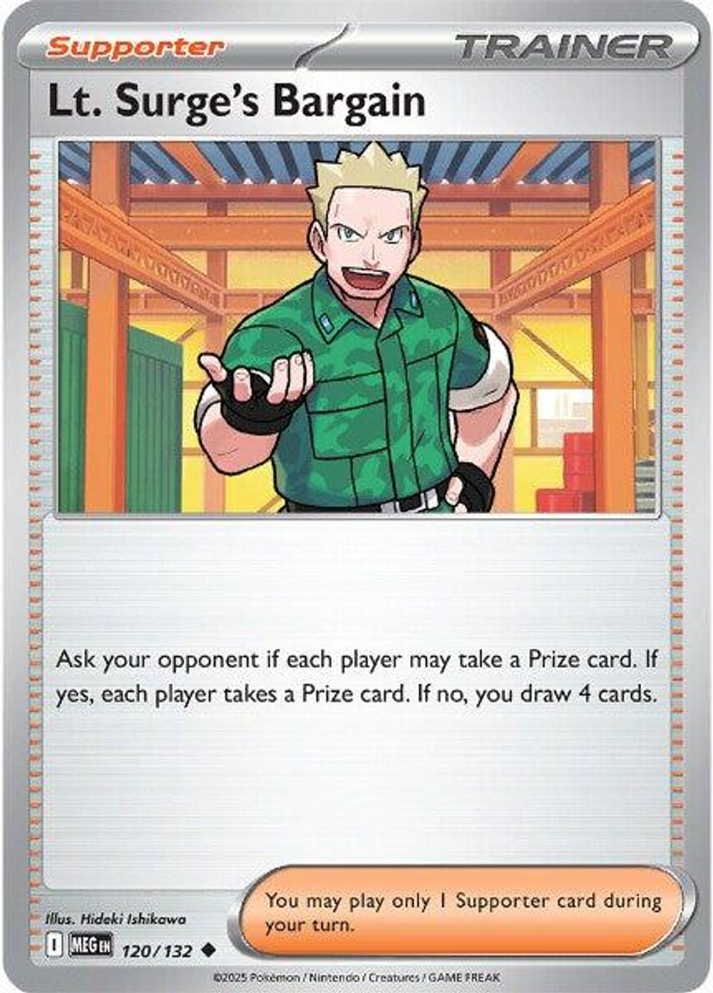 Lt. Surge's Bargain - 120/132 — ME01: Mega Evolution