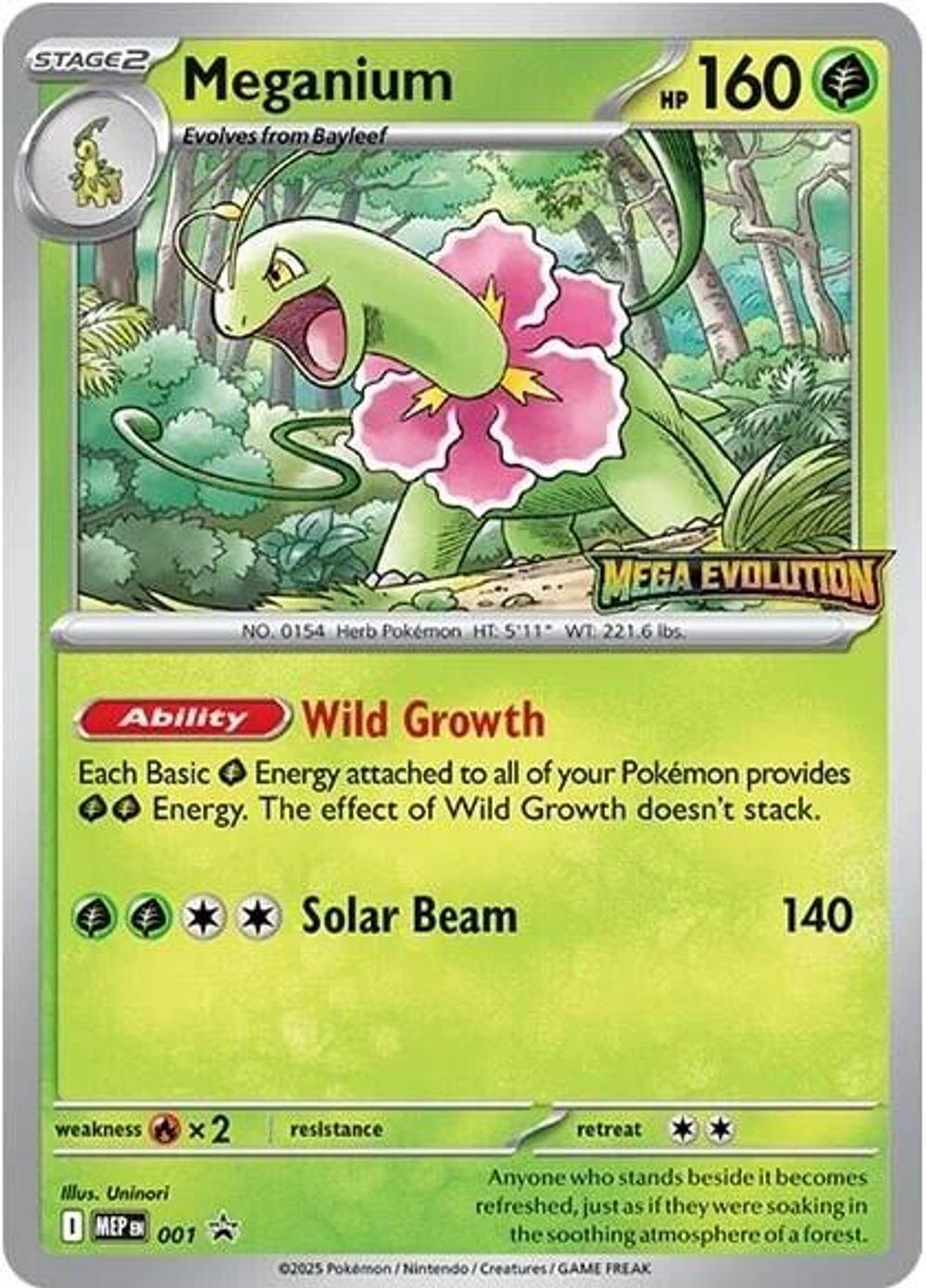 Meganium - 001 — ME: Mega Evolution Promo