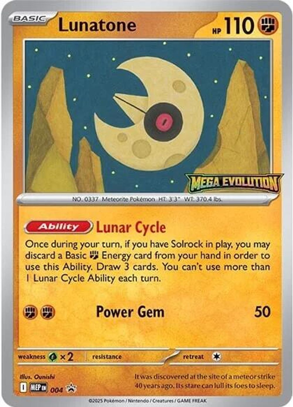 Lunatone - 004 — ME: Mega Evolution Promo