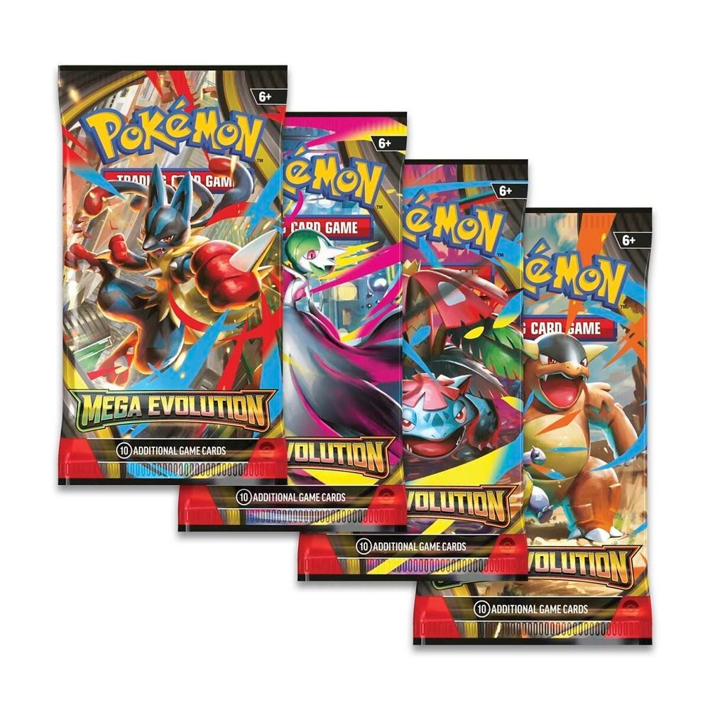Mega Evolution Booster Pack Art Bundle [Set of 4] — ME01: Mega Evolution