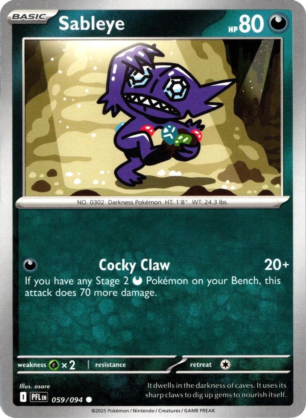 Sableye — ME02: Phantasmal Flames