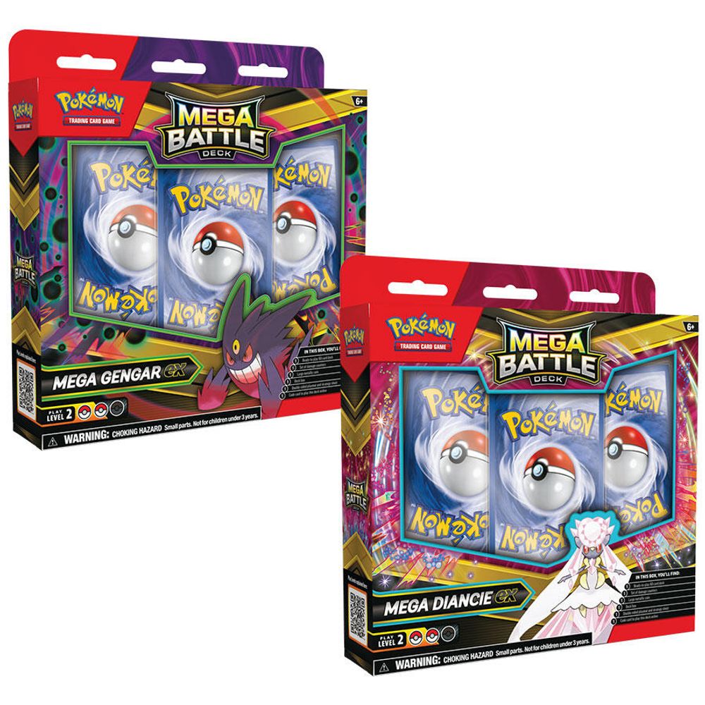 Mega Battle Deck: Mega Gengar ex/Mega Diancie ex [Set of 2] — Miscellaneous Cards & Products