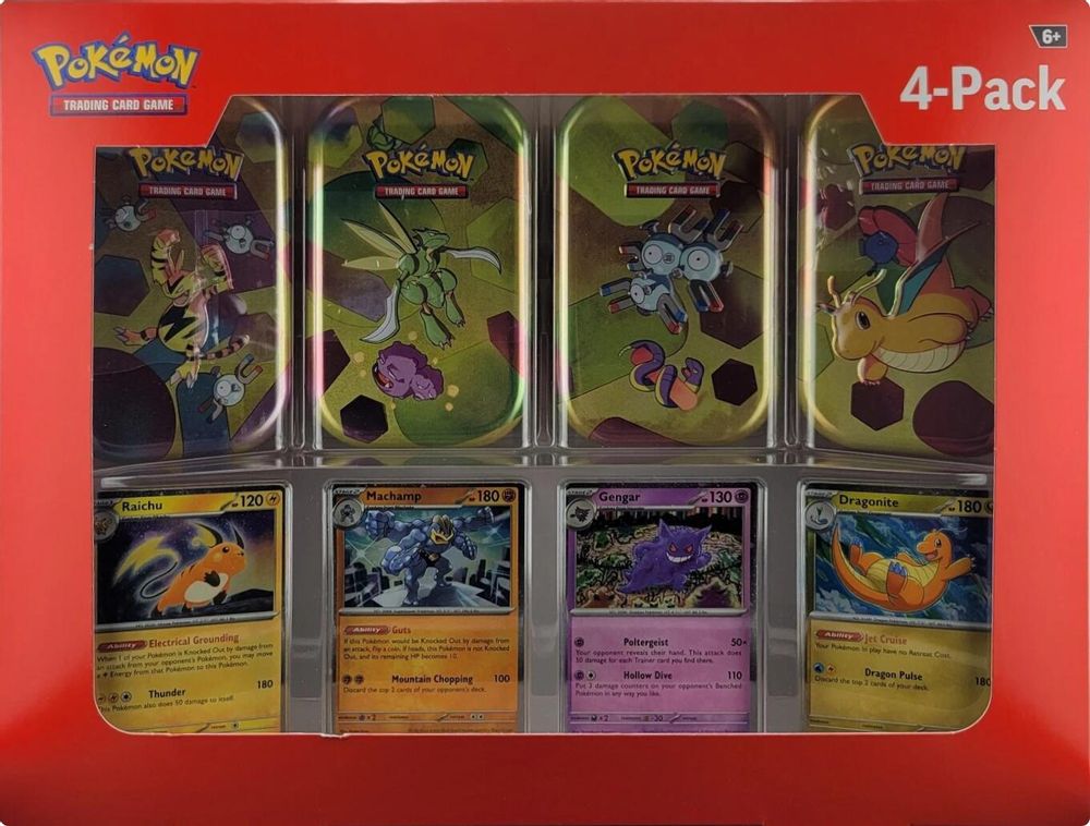 Sam's Club 151 (4 Mini Tins + 4 Promo Cards Bundle) — SV: Scarlet & Violet 151