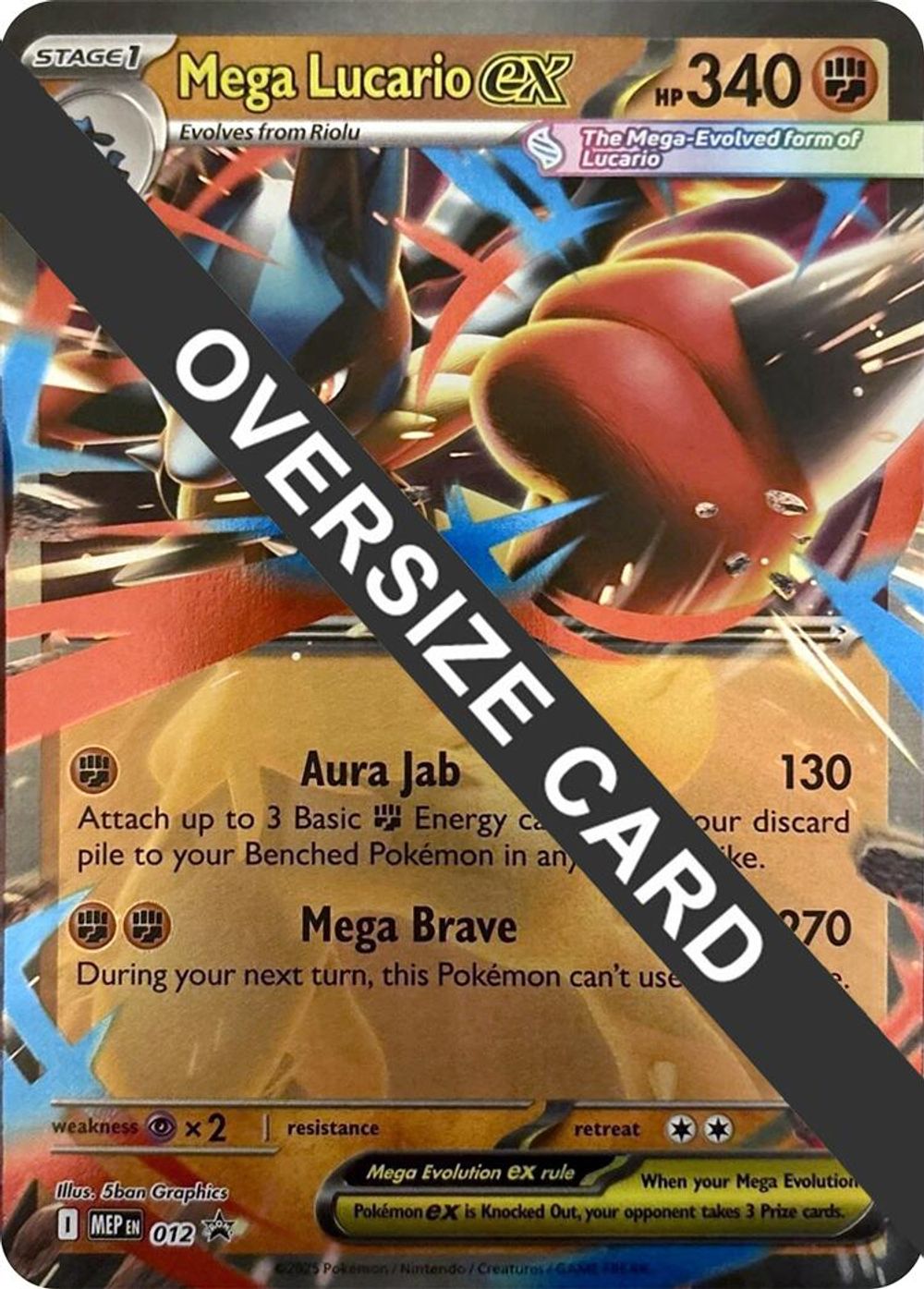 Mega Lucario ex - 012 — Jumbo Cards
