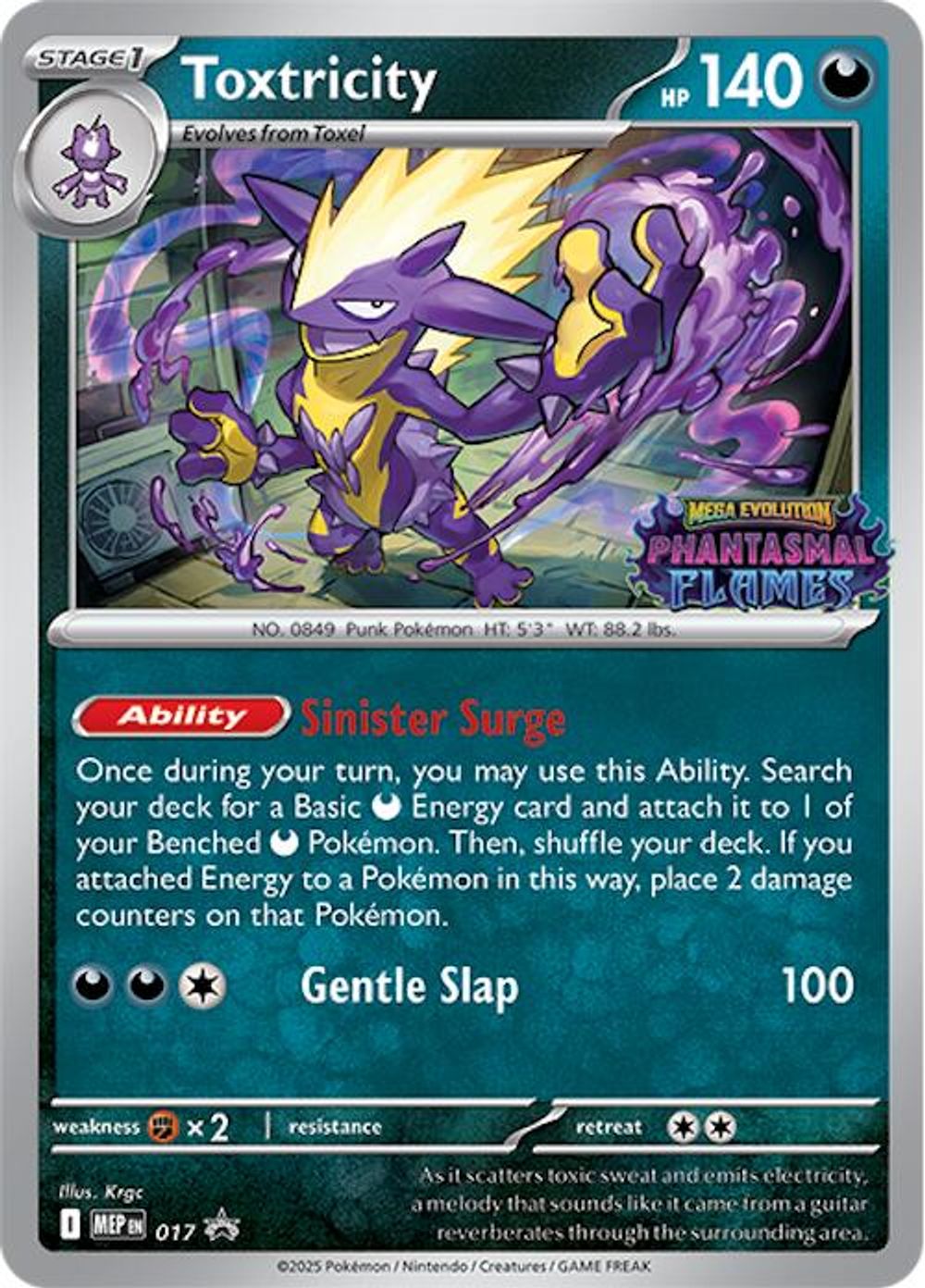 Toxtricity (Prerelease) — ME: Mega Evolution Promo