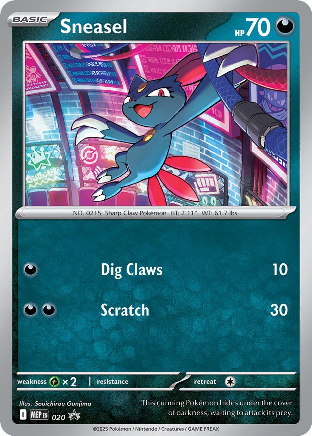 Sneasel (Cosmos Holo) — ME: Mega Evolution Promo