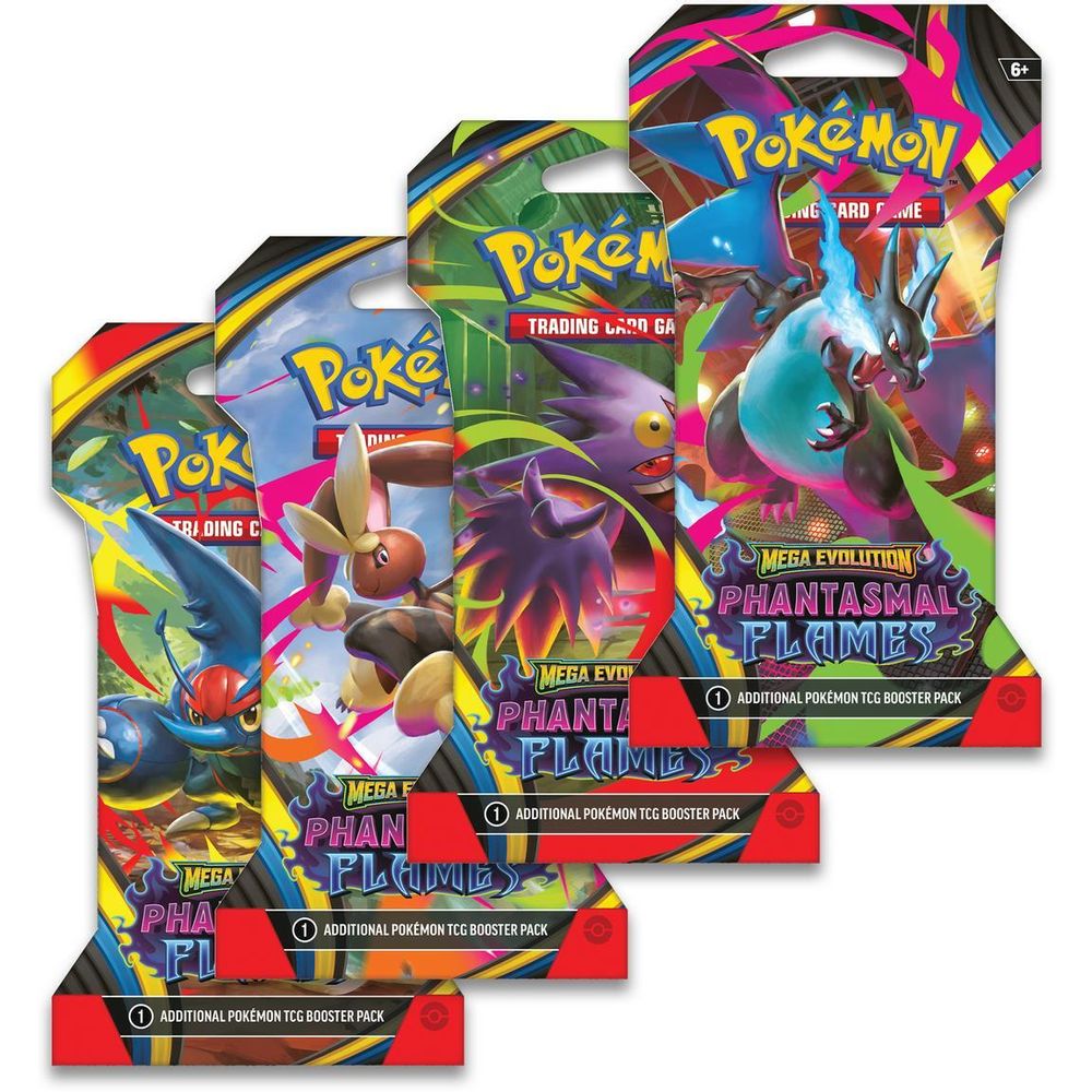 Phantasmal Flames Sleeved Booster Pack Art Bundle [Set of 4] — ME02: Phantasmal Flames