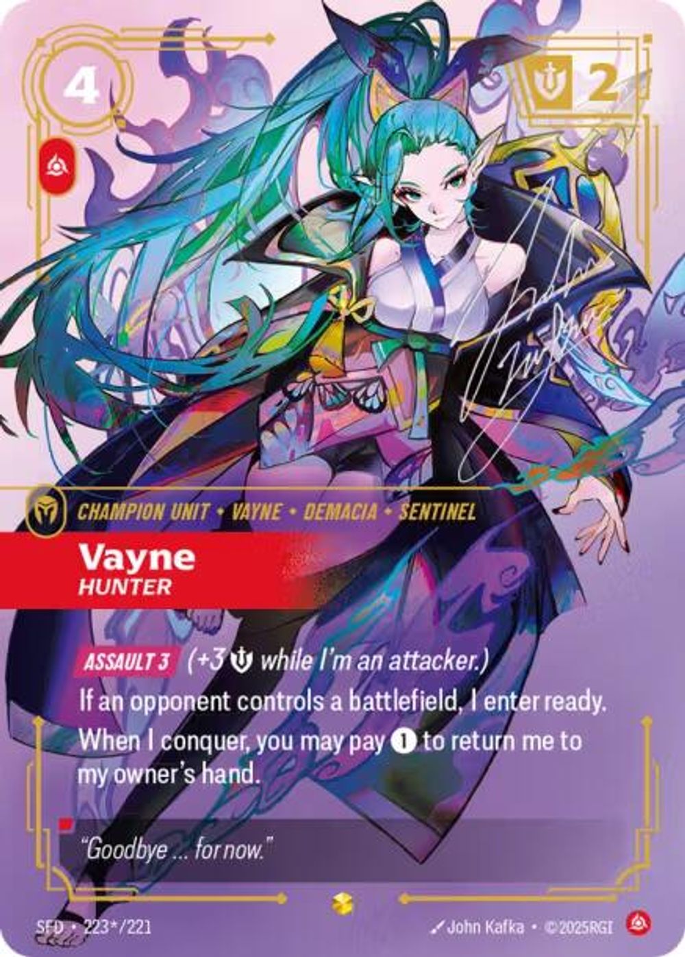 Vayne - Hunter (Signature) — Spiritforged