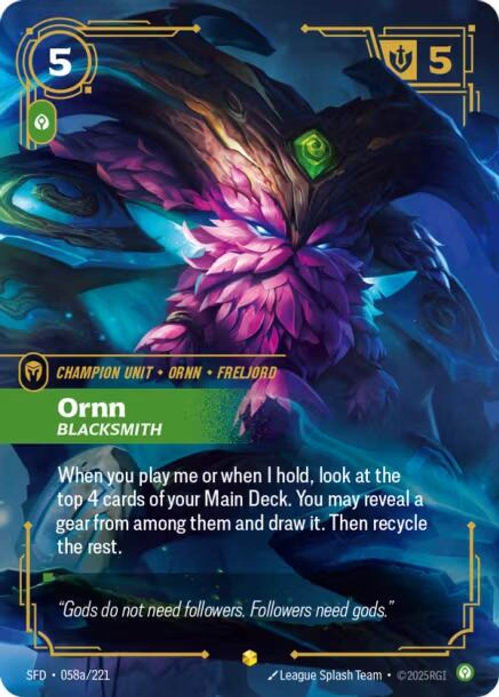 Ornn - Blacksmith (Alternate Art) — Spiritforged