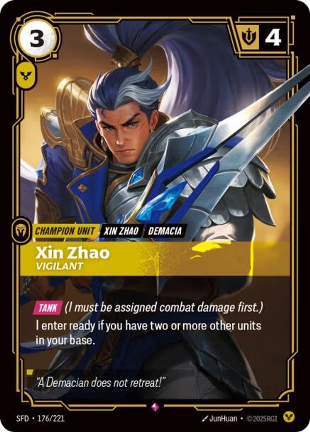 Xin Zhao - Vigilant — Spiritforged