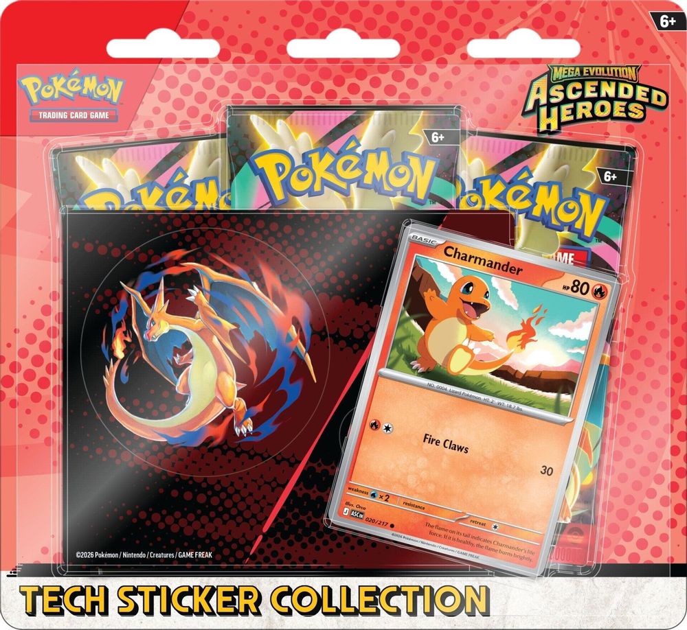 Mega Evolution: Ascended Heroes Tech Sticker Collection - Charmander — ME: Ascended Heroes