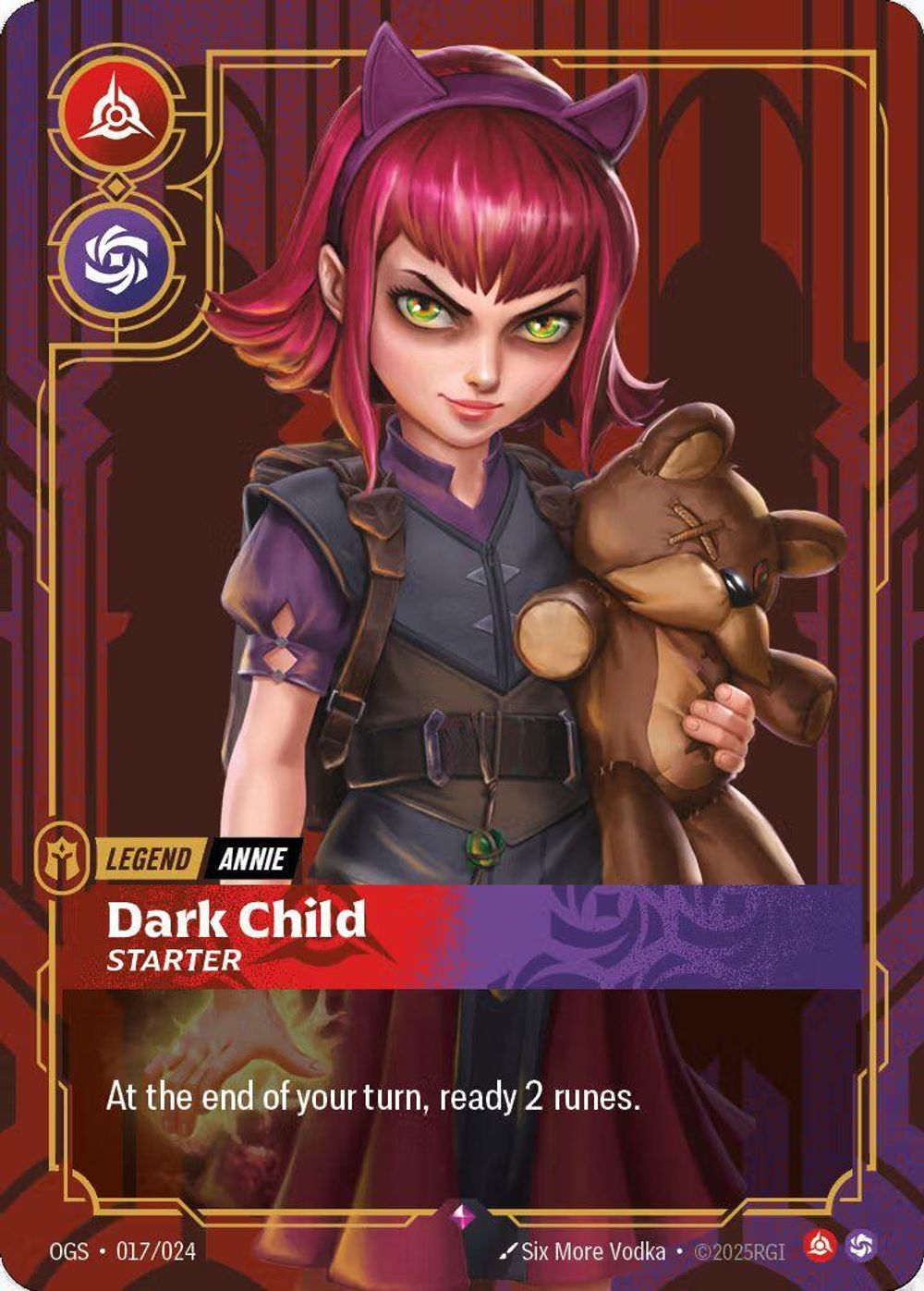Annie - Dark Child (Metal) — Riftbound Organized Play Promotional Cards