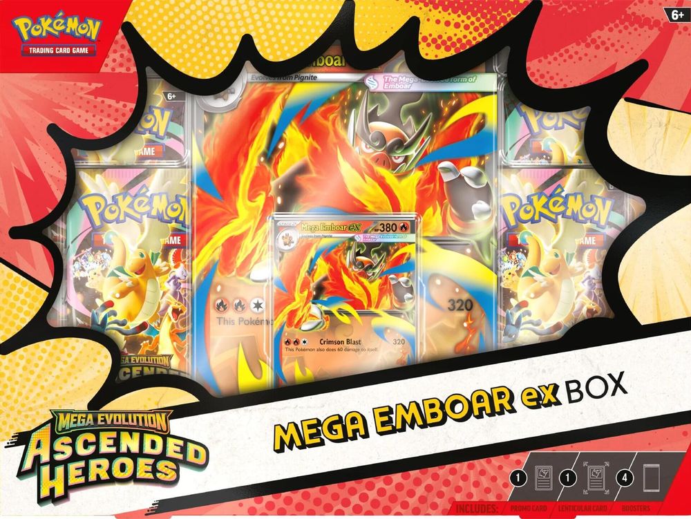 Ascended Heroes Mega Emboar ex Box — ME: Ascended Heroes