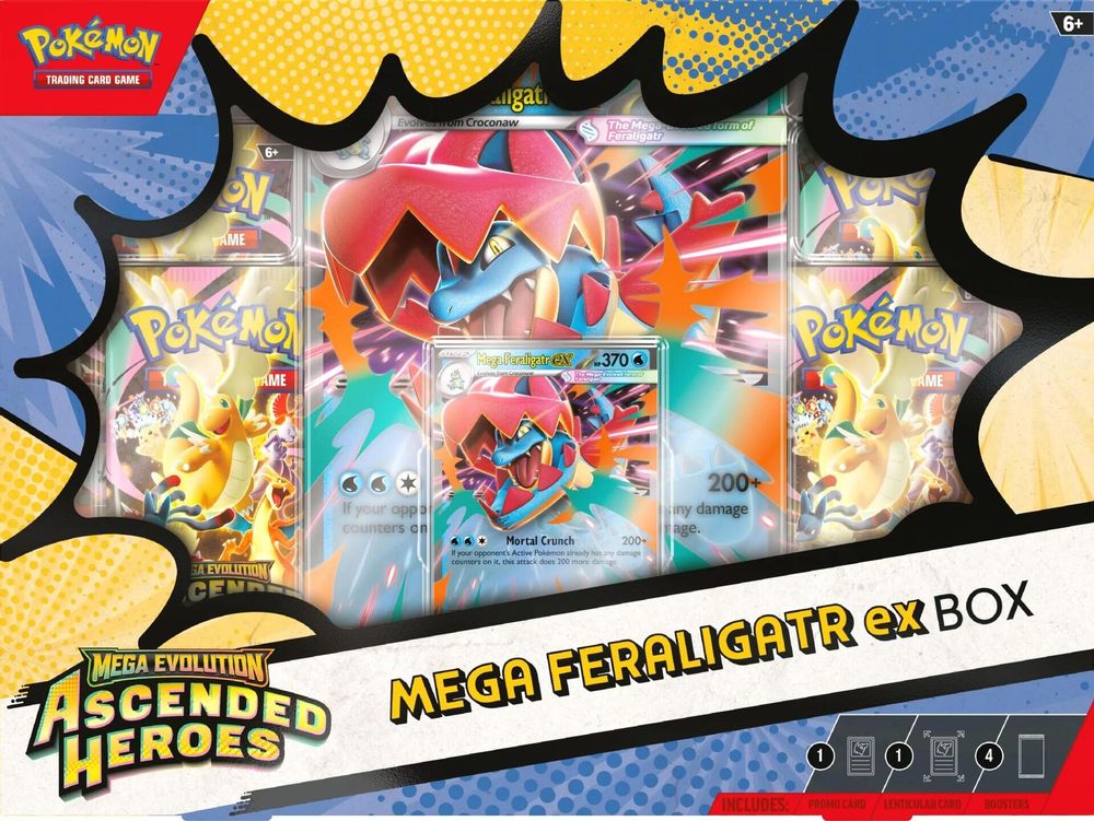 Ascended Heroes Mega Feraligatr ex Box — ME: Ascended Heroes