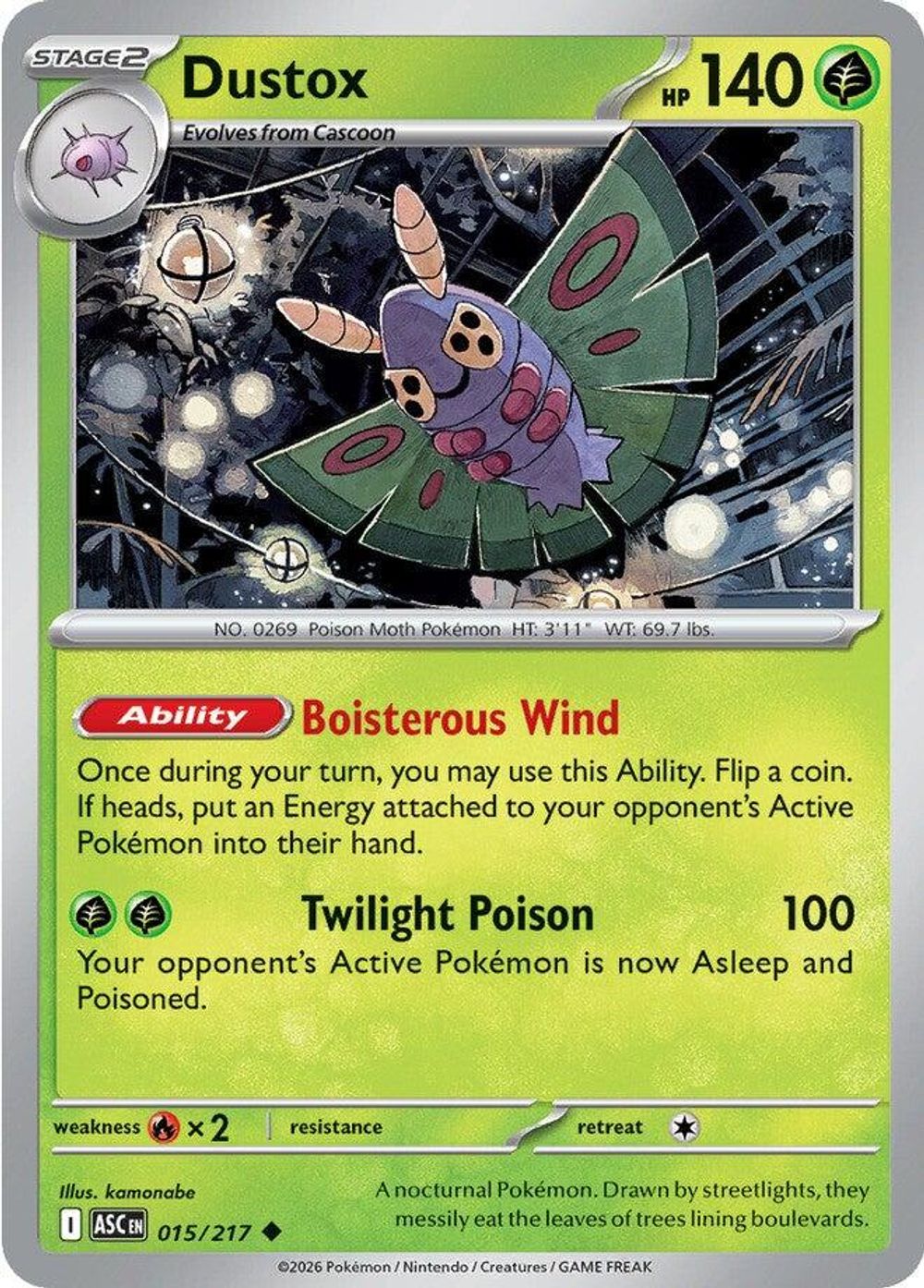 Dustox - 015/217 — ME: Ascended Heroes