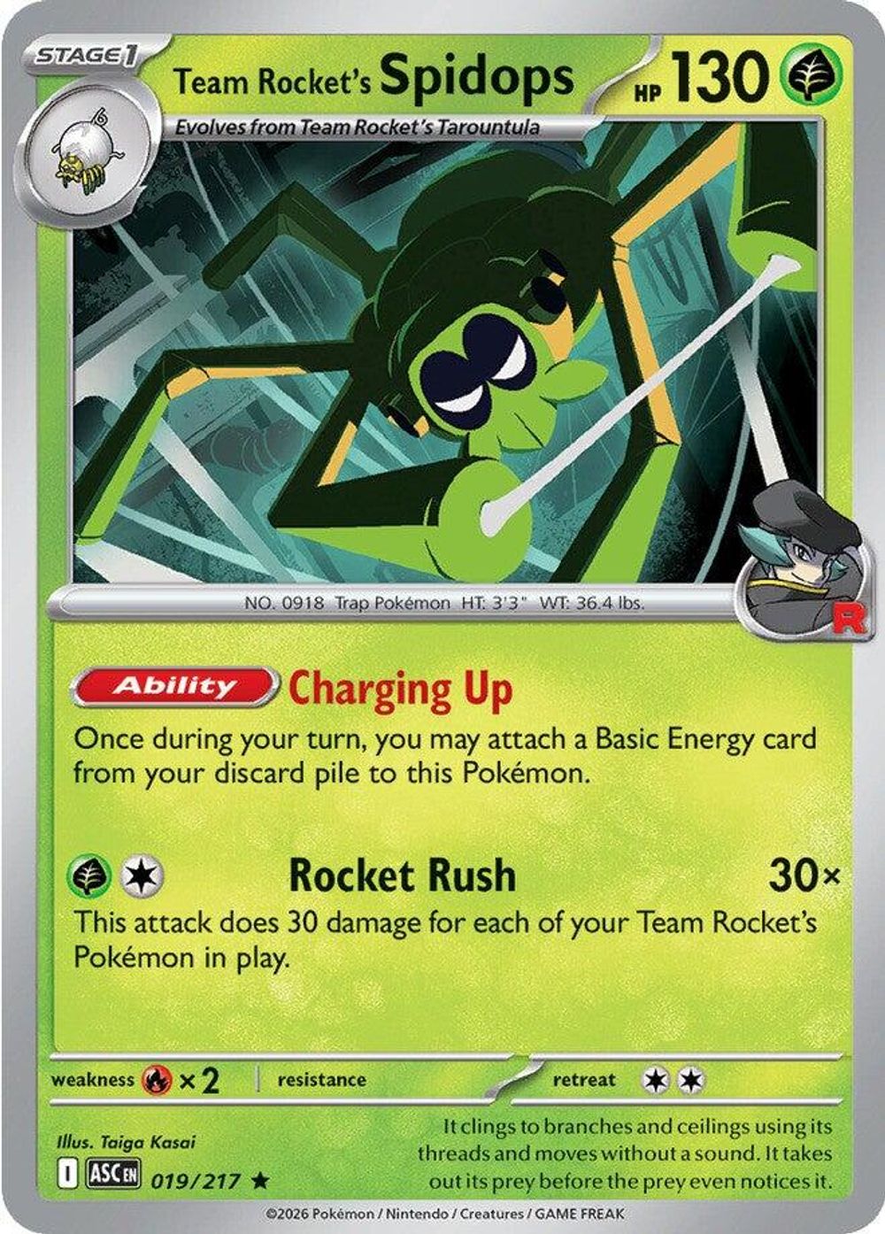 Team Rocket's Spidops — ME: Ascended Heroes