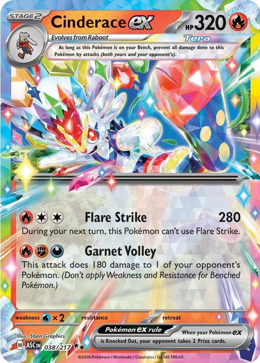 Cinderace ex — ME: Ascended Heroes