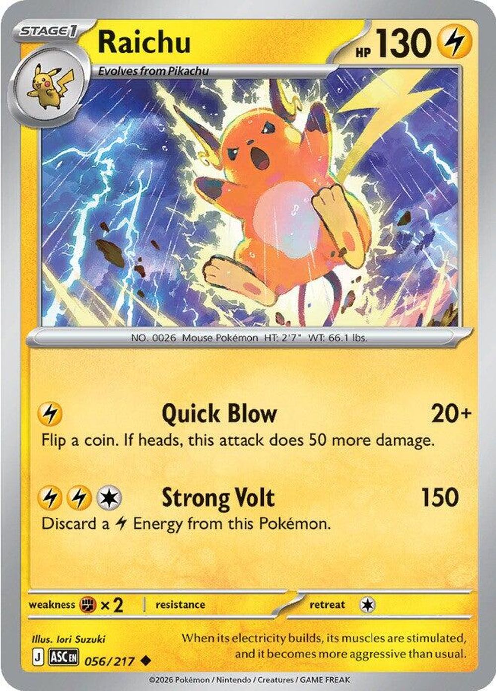 Raichu — ME: Ascended Heroes