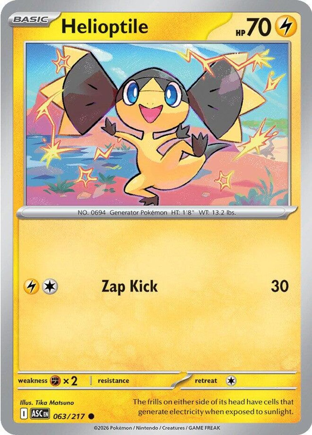Helioptile — ME: Ascended Heroes