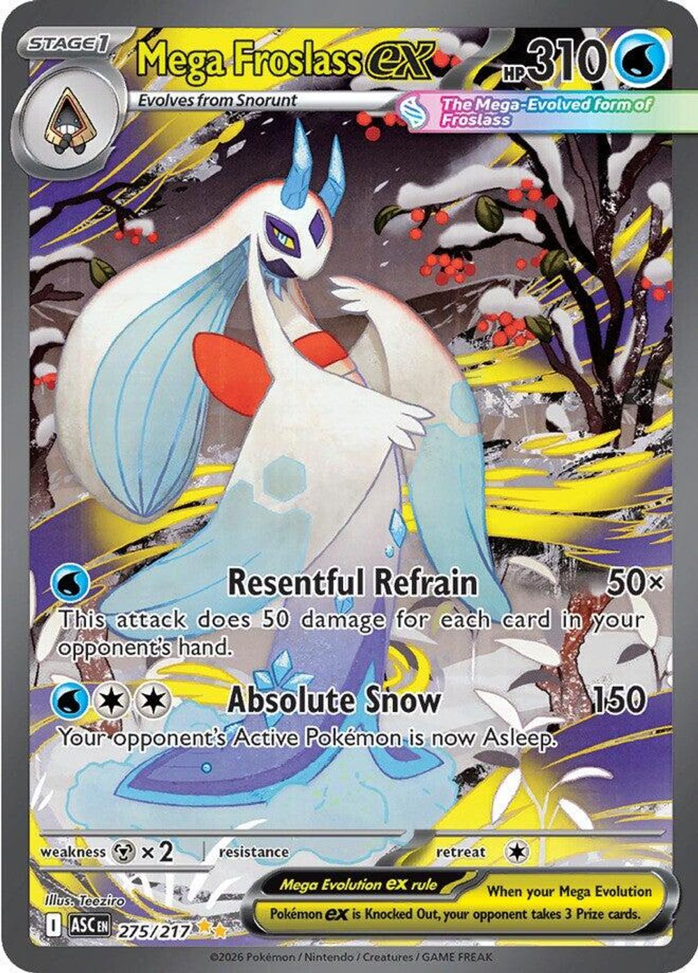 Mega Froslass ex - 275/217 — ME: Ascended Heroes