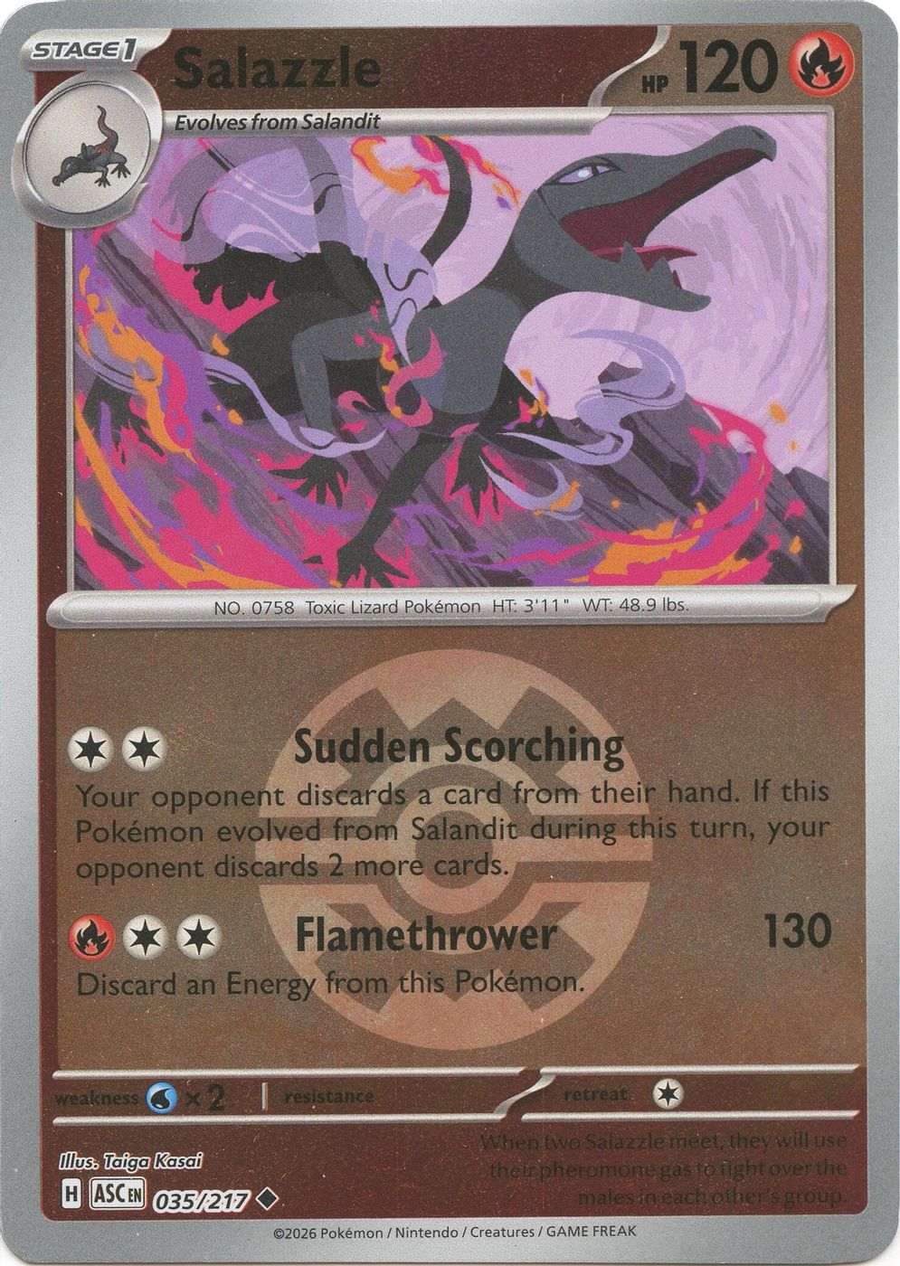 Salazzle - 035/217 (Quick Ball) — ME: Ascended Heroes