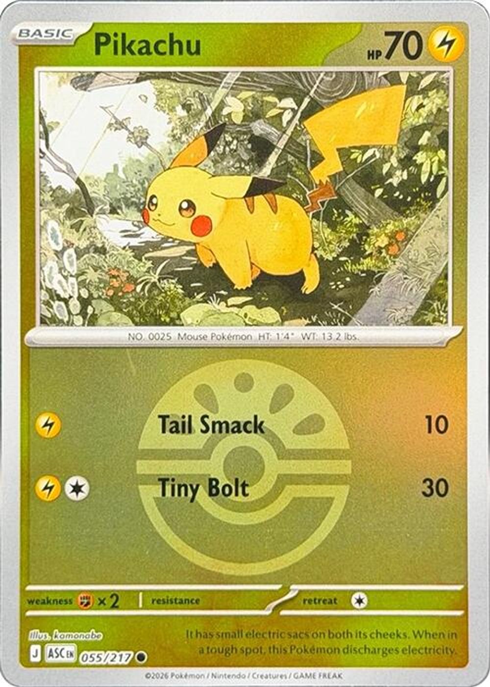 Pikachu (Friend Ball) — ME: Ascended Heroes