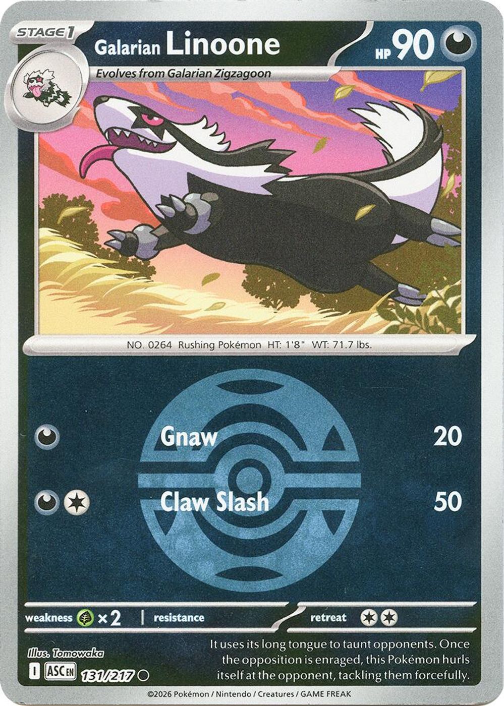 Galarian Linoone (Dusk Ball) — ME: Ascended Heroes