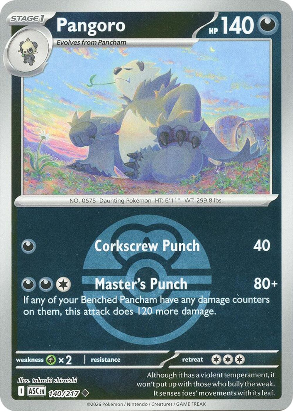 Pangoro (Love Ball) — ME: Ascended Heroes