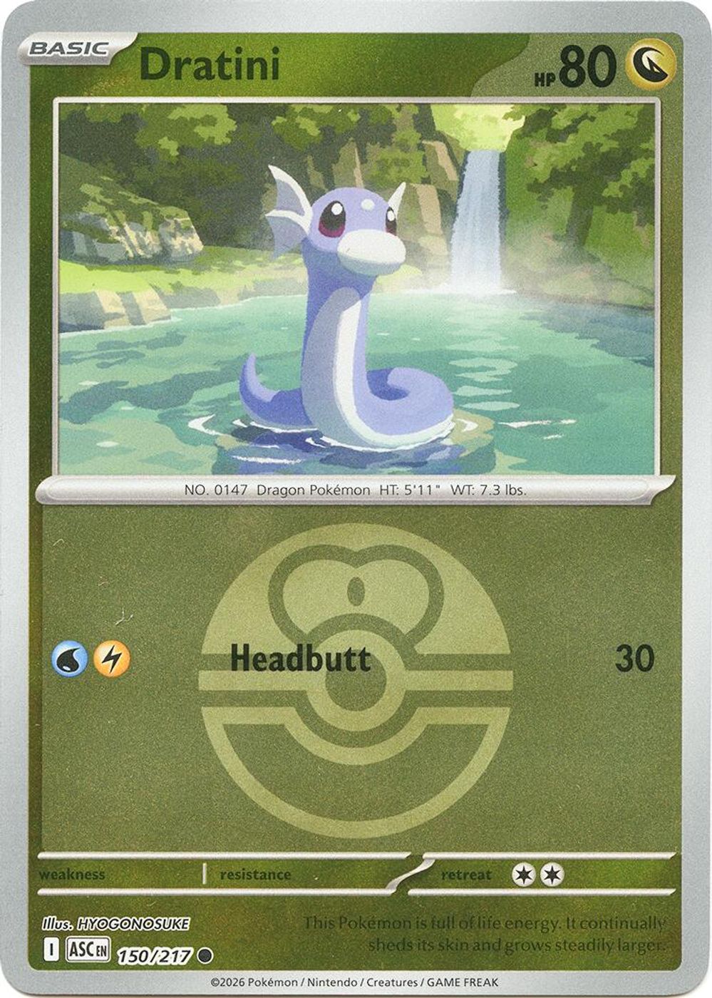 Dratini (Love Ball) — ME: Ascended Heroes