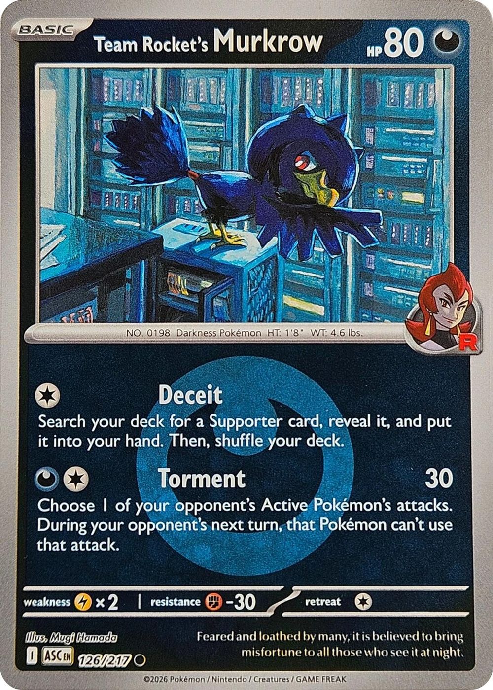 Team Rocket's Murkrow (Energy Symbol Pattern) — ME: Ascended Heroes