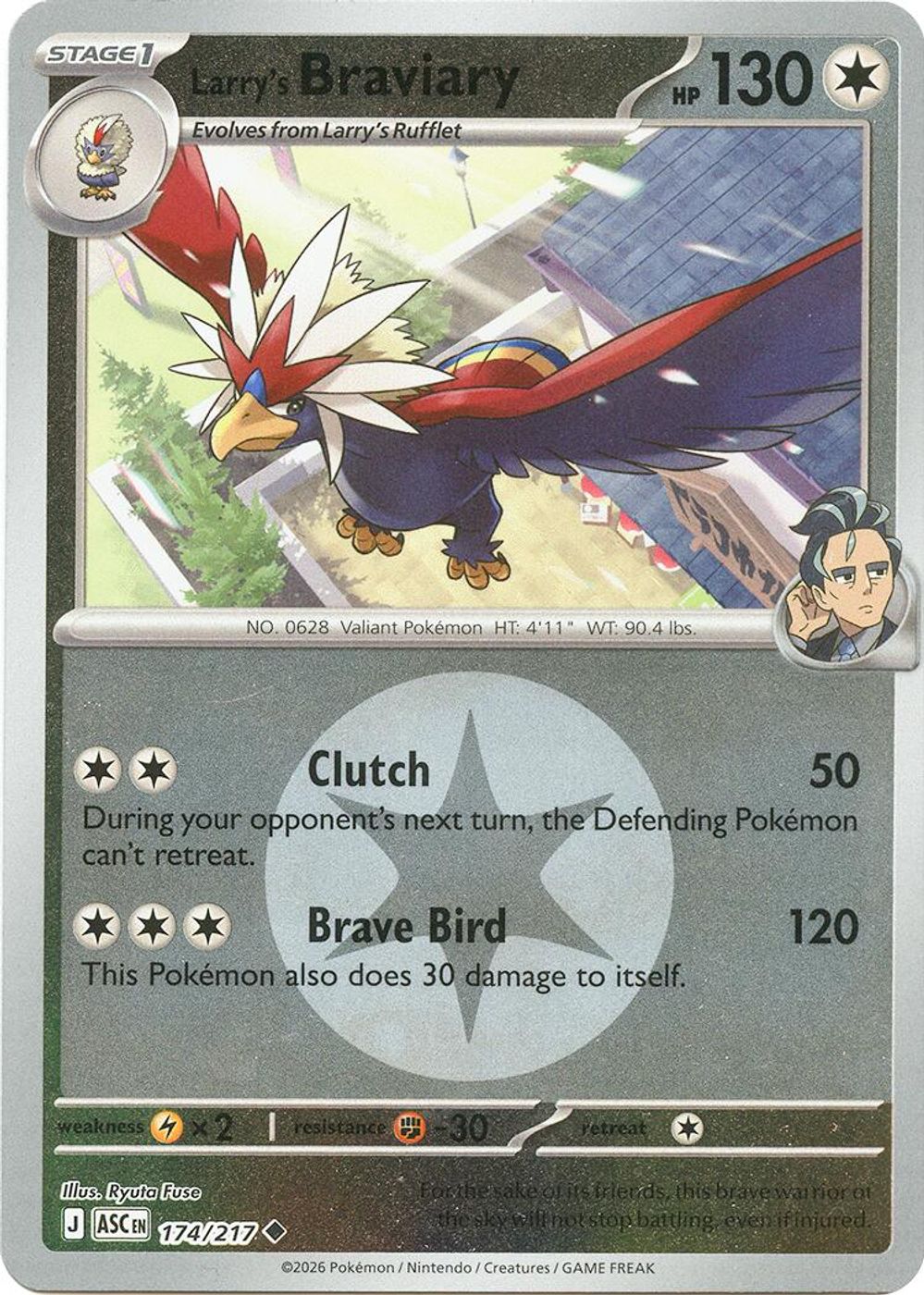Larry's Braviary (Energy Symbol Pattern) — ME: Ascended Heroes