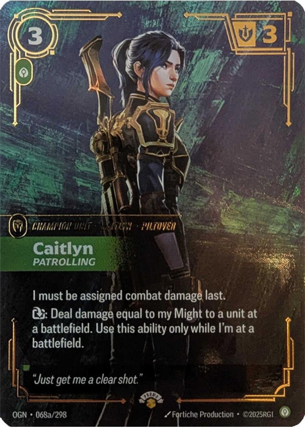 Caitlyn - Patrolling — Riftbound Promotional Cards