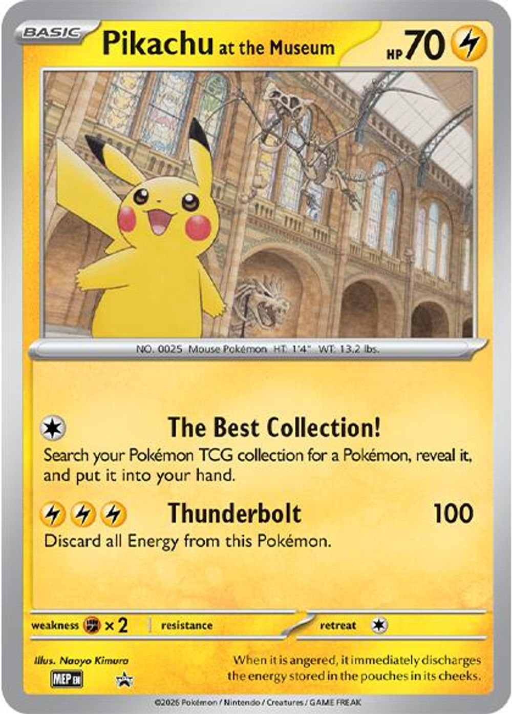 Pikachu at the Museum — Jumbo Cards