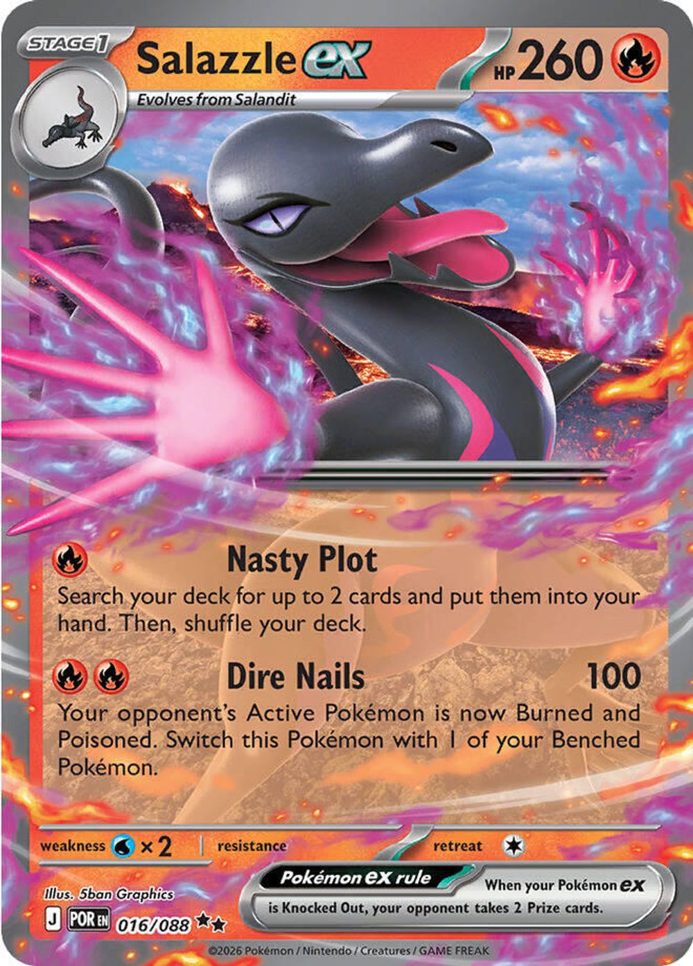 Salazzle ex - 016/088 — ME03: Perfect Order
