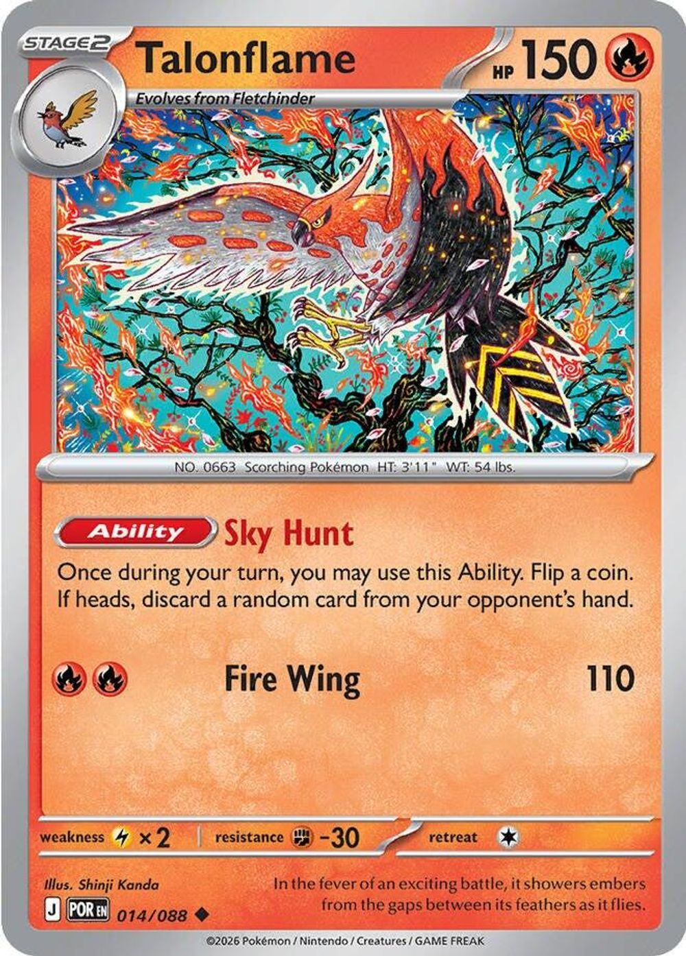 Talonflame - 014/088 — ME03: Perfect Order