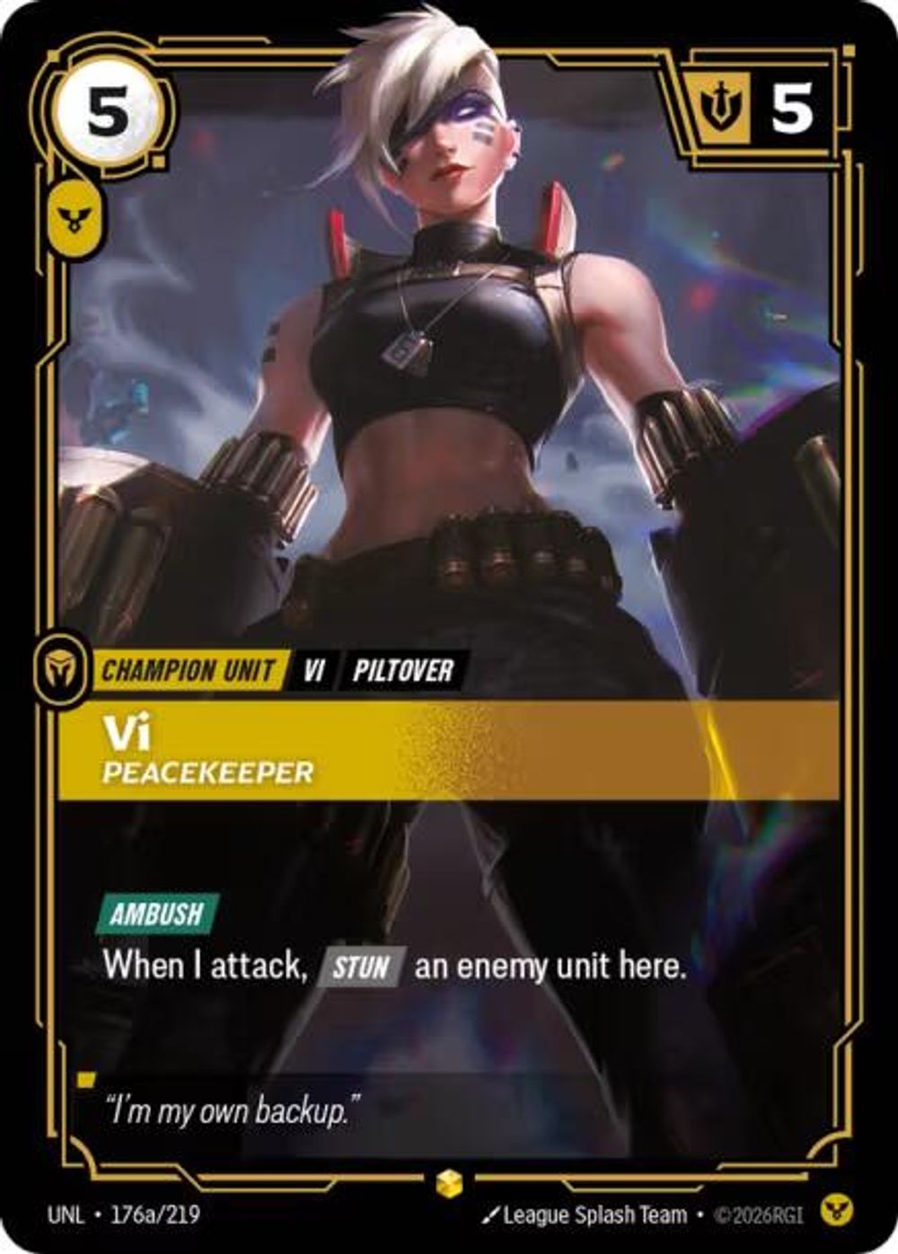 Vi - Peacekeeper (Alternate Art) — Unleashed