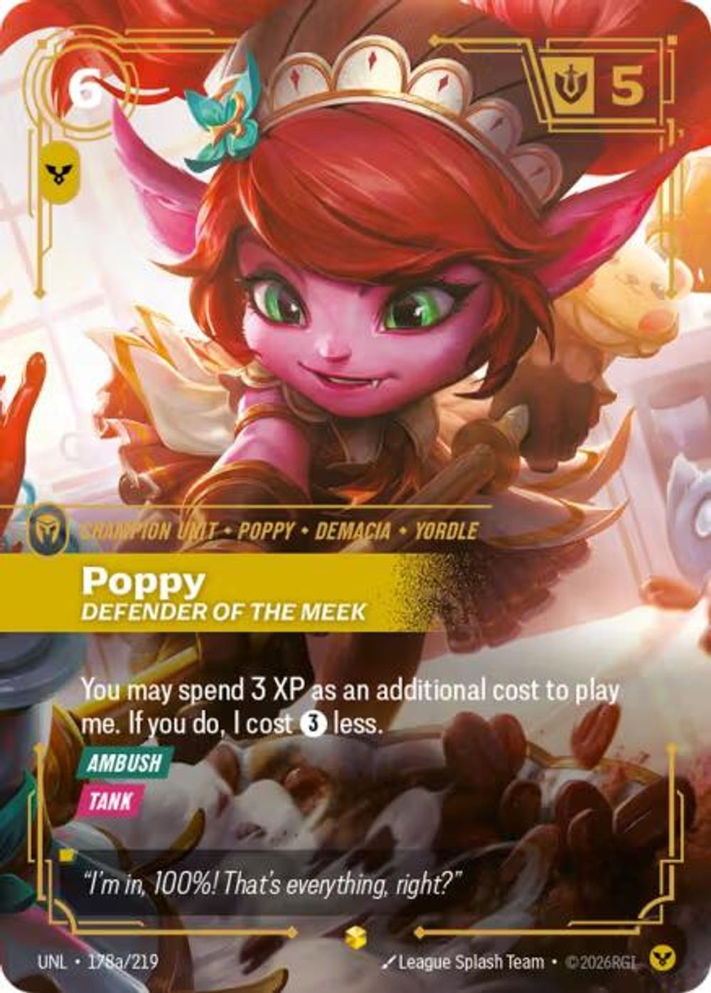 Poppy - Defender of the Meek (Alternate Art) — Unleashed